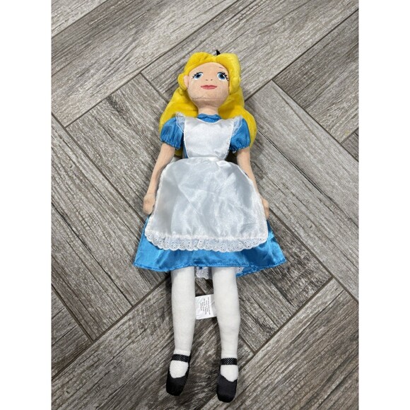 ALICE IN WONDERLAND bean bag plush doll Disney Store exclusive Large 18 Inch - Picture 1 of 7